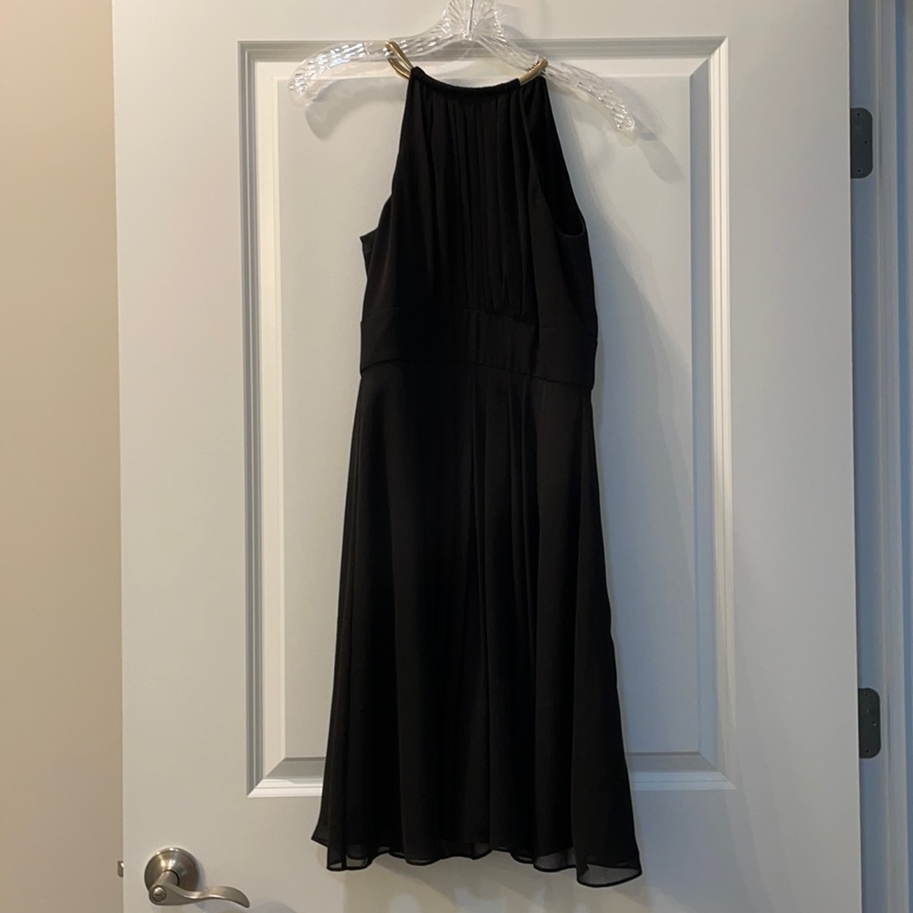WHBM gold neck dress
